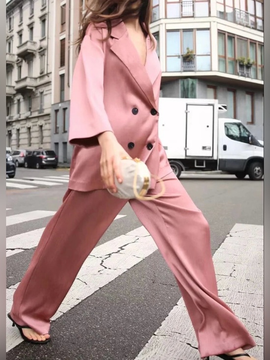 Zara Pants - Zara double breasted blazer “Blogger Fav”